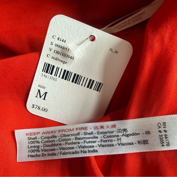 RARE ⚡️ NWT NEW W TAGS FREE PEOPLE FORMENTERA RED BACKLESS PLUNGE MINI DRESS HOT - Picture 13 of 15